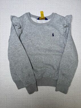 Ralph Lauren Light Gray Crewneck Sweatshirt with Navy Pony